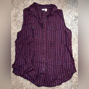 BP. Button down tank top